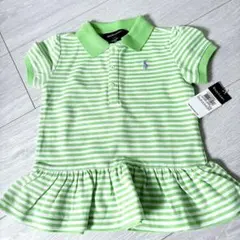 【新品タグ付き】ラルフローレン ベビー ポロワンピース グリーン 90cmのサムネイル