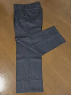 SAXON（サクソン）　グレー ストライプ スラックス　73cm