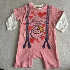 baby ハートロンパース ピンクのサムネイル