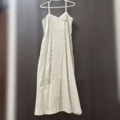 JILL STUART アイボリー キャミワンピース ロングワンピース デニム