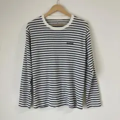 モンベル 長袖Tシャツ ウイックロン ボーダーロングスリーブ M 1104818