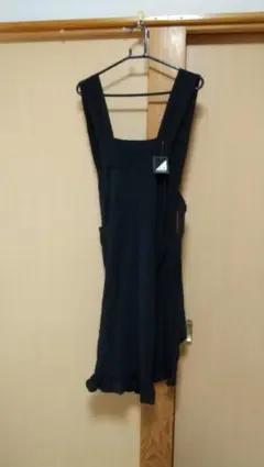 新品未使用　礼装　エプロン　ブラック