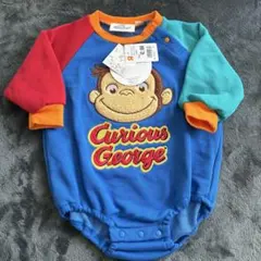 【タグ付き】Curious George ロンパース 80 おさるのジョージ