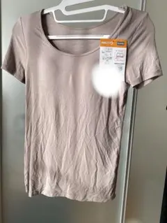 FIBERHEAT 暖 ベージュ Tシャツ Lサイズ