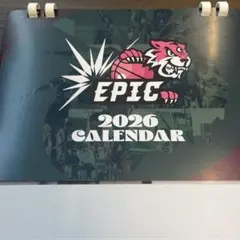 EPIC 2026 カレンダー 卓上カレンダー バスケットボール