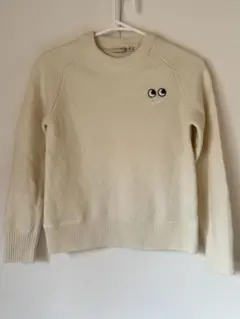 ユニクロ　キッズ　アニヤハインドマーチ　セーター　白　160