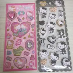 キラキラジュエルシール　マシュマロシール　キティ　サンリオ　ギャル風