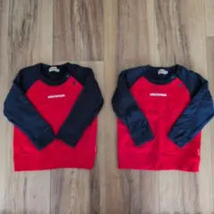 MIKI HOUSE トレーナー 90cm レッド/ネイビー