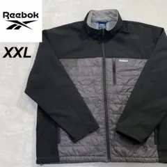 リーボック　フリースジャケット　キルティング　中綿　ブラック　ベージュ　XXL