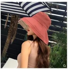 つば広ハット おしゃれ大きい帽子 ワイヤー入り 小顔効果 UVカットリバーシブル