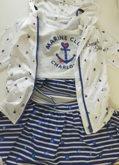 マリンスタイル セパレート水着　ラッシュガード セット　130