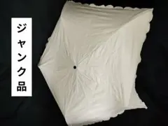 【ジャンク品】a.s.s.a 晴雨兼用 折りたたみ日傘（スカラップカット刺繍）のサムネイル