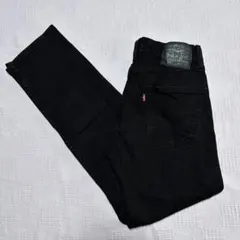 Levi's 505 ブラックストレッチストレートデニムW29 L30ウ73cm