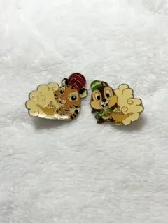 Disney ディズニー チップとデール chip dale ピンバッジ - メルカリ