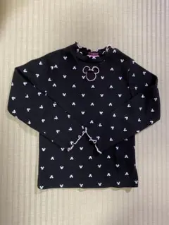 ミッキー柄長袖カットソー 100cm
