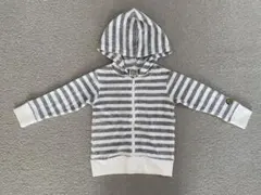 フード付きストライプパーカー 95cm