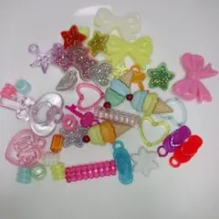 カラフルプラスチックビーズ＆ボタンセット