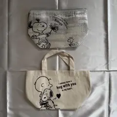 PEANUTS SNOOPY スヌーピー ハンドバッグ 保冷ポーチ セット