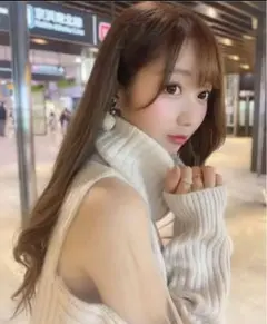 スナイデル　ハイネックミニニットワンピース