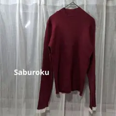 Saburoku サブクロ　モックネック長袖袖先レースセーターのサムネイル