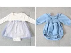 【2枚セット】ベビーロンパース 80cmのサムネイル