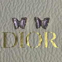 蝶　ネイルパーツ　パープル