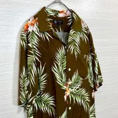 ミッシェルクラン オム レーヨン アロハシャツ 開襟 ボタニカル柄のサムネイル