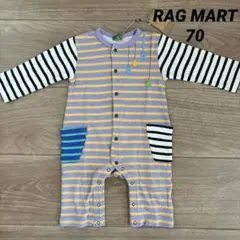 【新品タグ付き】RAG MART ベビー ロンパース 長袖 ラグマート