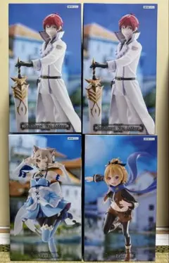 新品・未開封】GIGO限定Re:ゼロから始める異世界生活 フィギュア4種