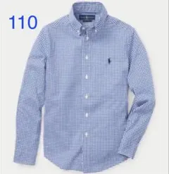 ラルフローレン　ギンガムチェックシャツ　4/4T