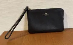 COACH コーチ リストレット ポーチ ブラック