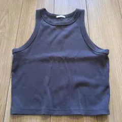 リブノースリーブ タンクトップ M