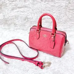 極美品　コーチ 2way シグネチャー ショルダーバッグ ハンドバッグ