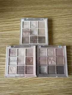 dasique ベージュ系アイシャドウパレット 3点セット