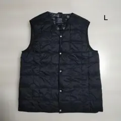 TAION ブラック ダウンベスト L