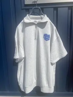 【INGNI】ハーフジップ半袖　ホワイト　Mサイズ