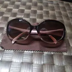 フェンディ ブラウンラウンド型サングラス