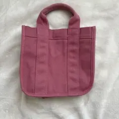 OPAQUE.CLIP キャンバス トートバッグ ピンク ミニバッグ