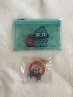 Sanrio　ポーチ　ケース　キーホルダー　ハンギョドン　グリーン　アクリル