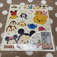 ディズニー ツムツム クリアステッカー