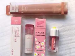 CLIO Crystal Glam Tint& AMUSE Dew Tint