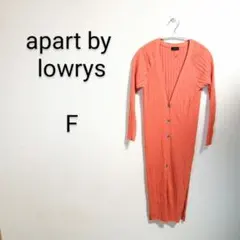 S698 apart by lowrys オレンジ ロングカーディガン F