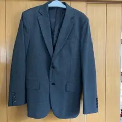 GU グレー チェック柄 ジャケット S
