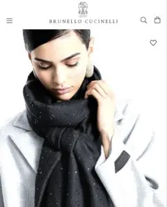 最終お値下げ！ブルネロクチネリ定価３０万公式掲載ダイヤモンドスパンコールストール