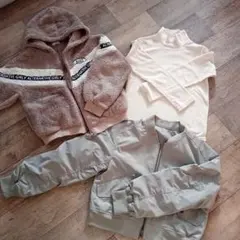 女の子150cm トップスアウター3点セット