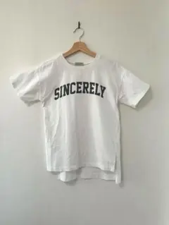 Samansa Mos2 ホワイト半袖Tシャツ