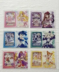 【アイカツ!アンコール】セブンイレブン シール付インデックス 全6種コンプセット