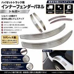 S500Pハイゼット トラック 前期後期 インナー フェンダーカバー ヘアラインのサムネイル