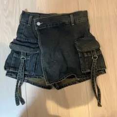 EMODA カーゴラップショートパンツ　インディゴブルー