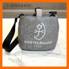 CASTELBAJAC グレー バッグ ショルダーバッグ 巾着 2WAY 革